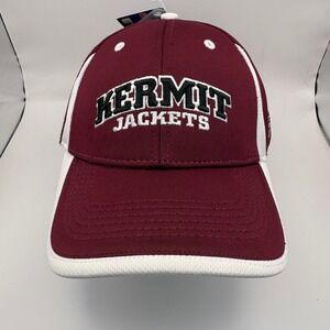 The Game PRO 2 Kermit Jackets Baseball Cap Maroon White Embroidered Logo A Flex